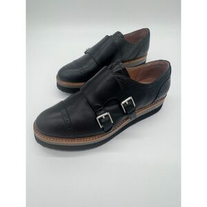 NWOT Black Mara Double Buckle Loafer by Halogen Womens: 8.5
